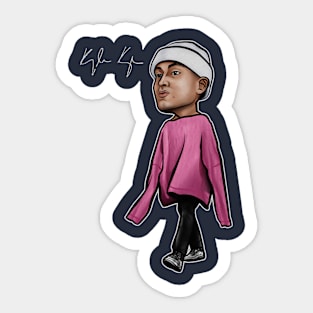 Kyle Kuzma Pink Sweater Sticker